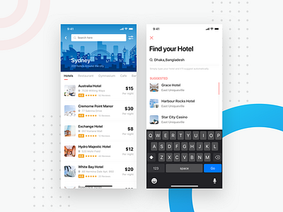 Hotel search and booking app admin panel android animation branding chart colorful creative design dashboard icon illustration ios landing page logo mobile app typography ui ux vector web web design