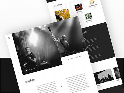 Funk.y musical band landing page