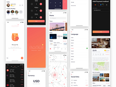 Gauri Travel iOS app UI Kit