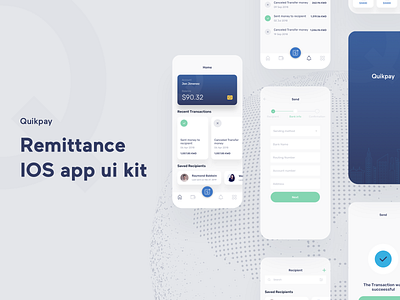 Remittance IOS app design app ui kit cards bank profile wallet clean minimal trendy design dashboard home admin panel gradient vector finance illustration landing page ios android ux ui logo branding nice 100 agency team remittance money transfer ui kit ui8 app marketing web design web page