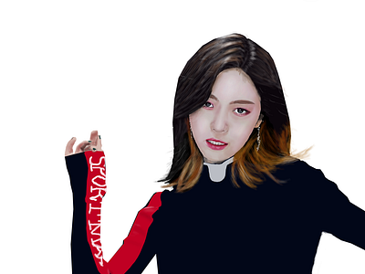 Realistic Art of Ryujin from KPOP group Itzy