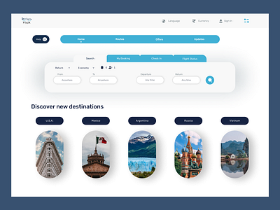 Flight Search Landing Page