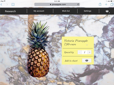 Daily UI #012 daily ui 012 daily ui challenge day012 e commerce pineapple shop ui