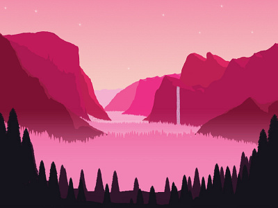 Yosemite Landscape by Jean-Francois Jupille on Dribbble