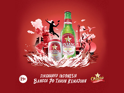 70th Indonesian Independence Day bintang illustration independenceday indonesian isaindrapermana