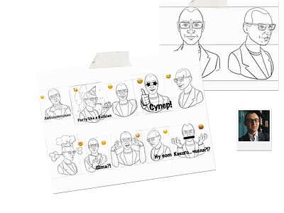 Sticker sketches branding design graphic design illustration logo stiker персонаж растровая графика