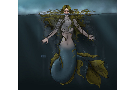 The Mermaid art cg character design design digital drawing illustration illustrator mermaid mermay painting sketching