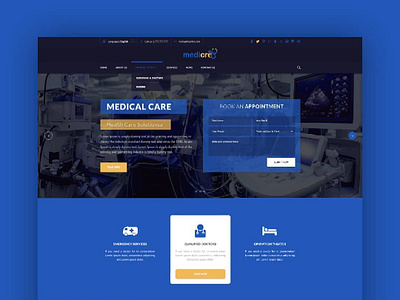 Medical Care website custom template dynamic website illustration logo responsive seo friendly webdesign website