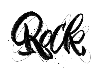 Rock lettering procreate