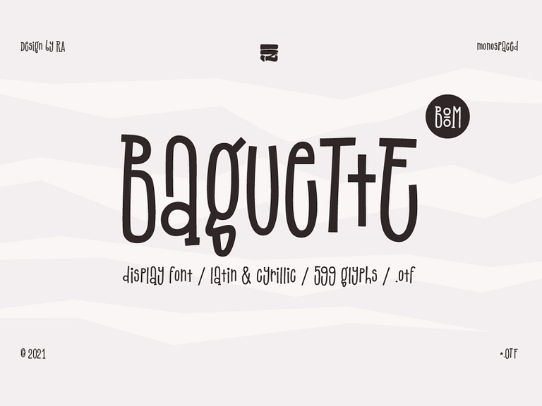 Baguette Font by Raisa Abramova on Dribbble