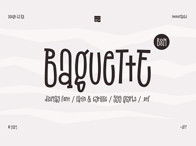 Baguette Font font type typeface typography