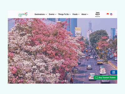 Surabaya Official Tourism Website Re-Design design redesign tourism ui website