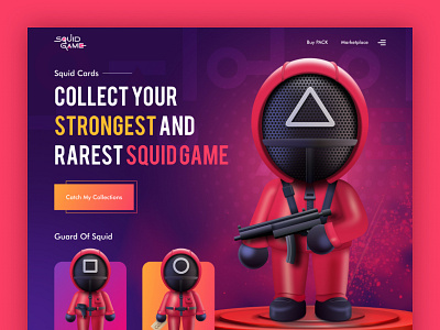Squid Game Toy Landing Page