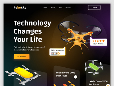 Drone With Camera Sales Landing Page