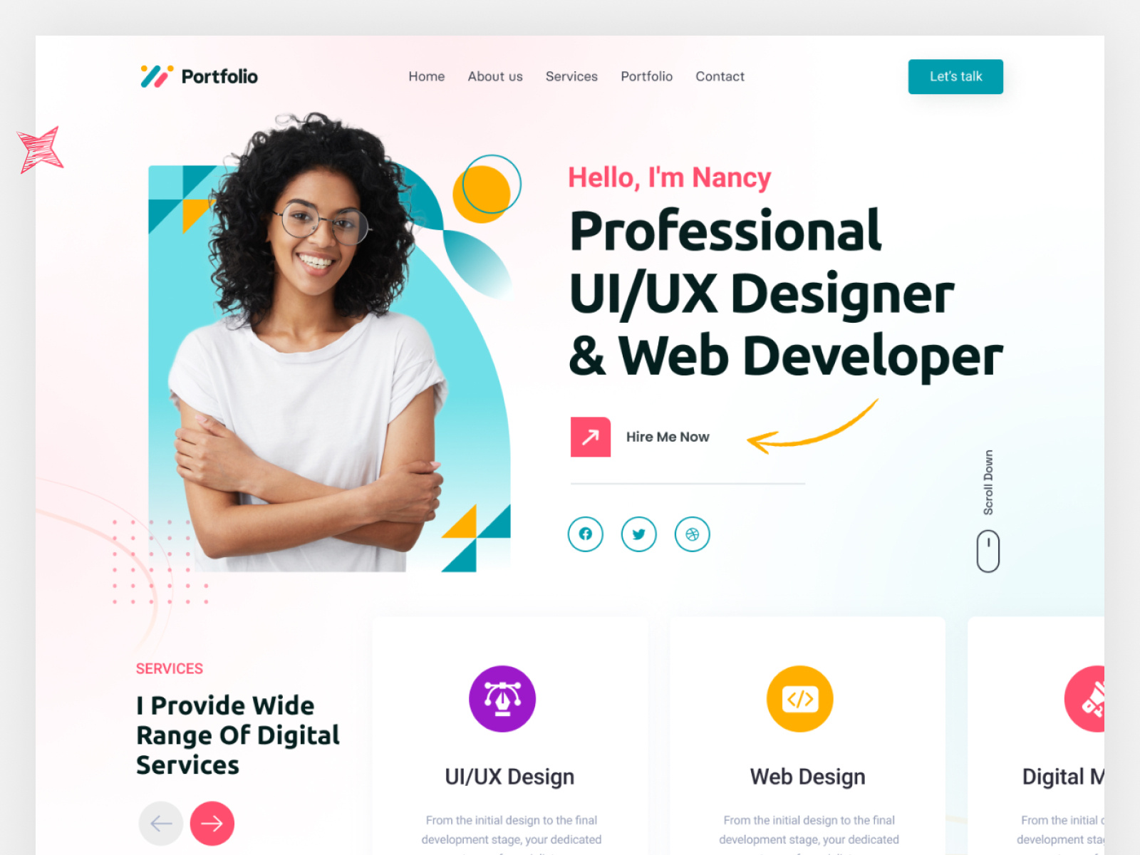 Freelance Graphic Designer Portfolio Website By Oyolloo On Dribbble