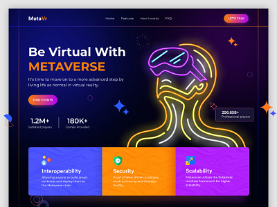 What Is Metaverse? AR Landing Page ar augmented augmented reality augmentedreality cpdesign creativepeoples design internet landing page metaverse technology trending ui virtual reality vr web