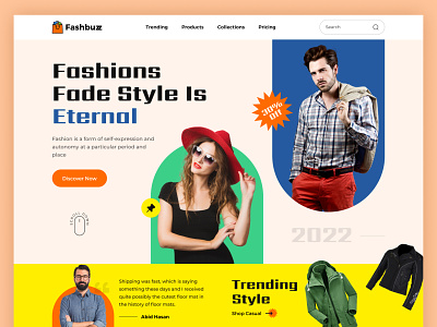 Fashion Website Landing Page
