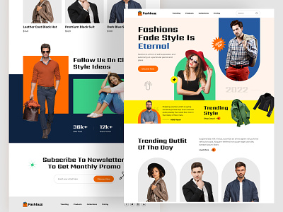 Fashion Website Landing Page apparel beauty clothing clothing website cpdesign creativepeoples ecommerce website fashion fashion landing page fashion web landing page mens clothing menswear online shop style trending tshirt web design web ui womens clothing
