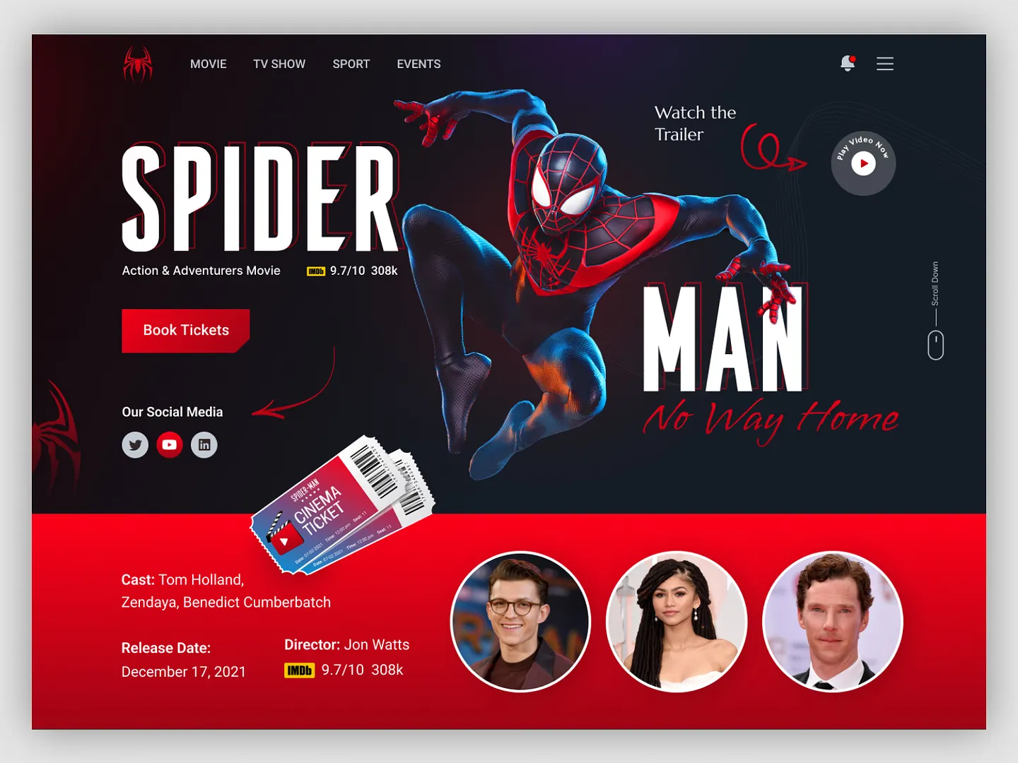 Spider-Man: No Way Home - Ultimate Movie Website Experience