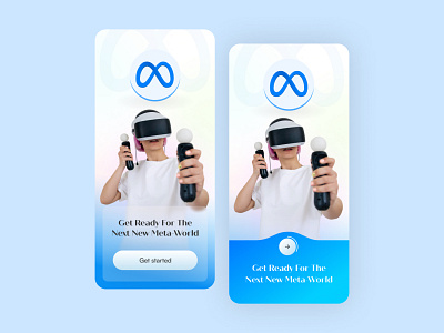 Metaverse - Mobile App Start Screen