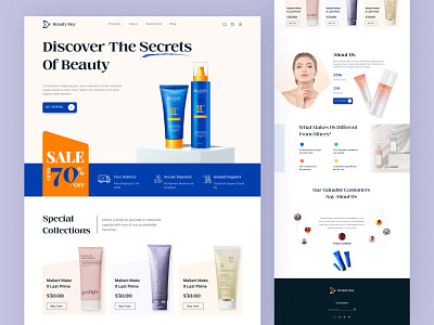 Beauty Products Shop beauty care beauty products beauty salon cosmetics cosmetics web cpdesign cream creativepeoples ecommerce website haircare landing page lotion makeup online shop product app shopify skincare spa trending web design