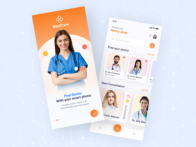 Doctor Appointment Mobile App android appointment appointment booking clinic cpdesign creativepeoples design doctor doctor app doctor appointment hospital ios medical care medicine mobile app patient app trending ui