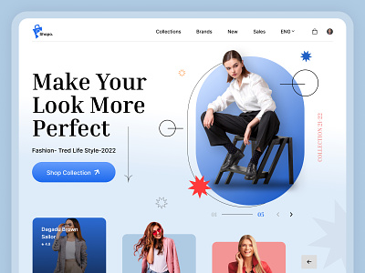 Online Fashion Store Landing Page apparel beauty cloth clothing cloths cpdesign creativepeoples e shop ecommerce website fashion brand fashion shop fashion store landing page online fashion shopify shopify store trending web web design woocommerce