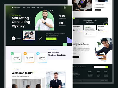 Marketing Consulting Agency Website advertising agency consultant cpdesign creativepeoples design agency digital marketing landing page marketing marketing agency portfolio promotion seo social media social media marketing trending web agency web design website agency
