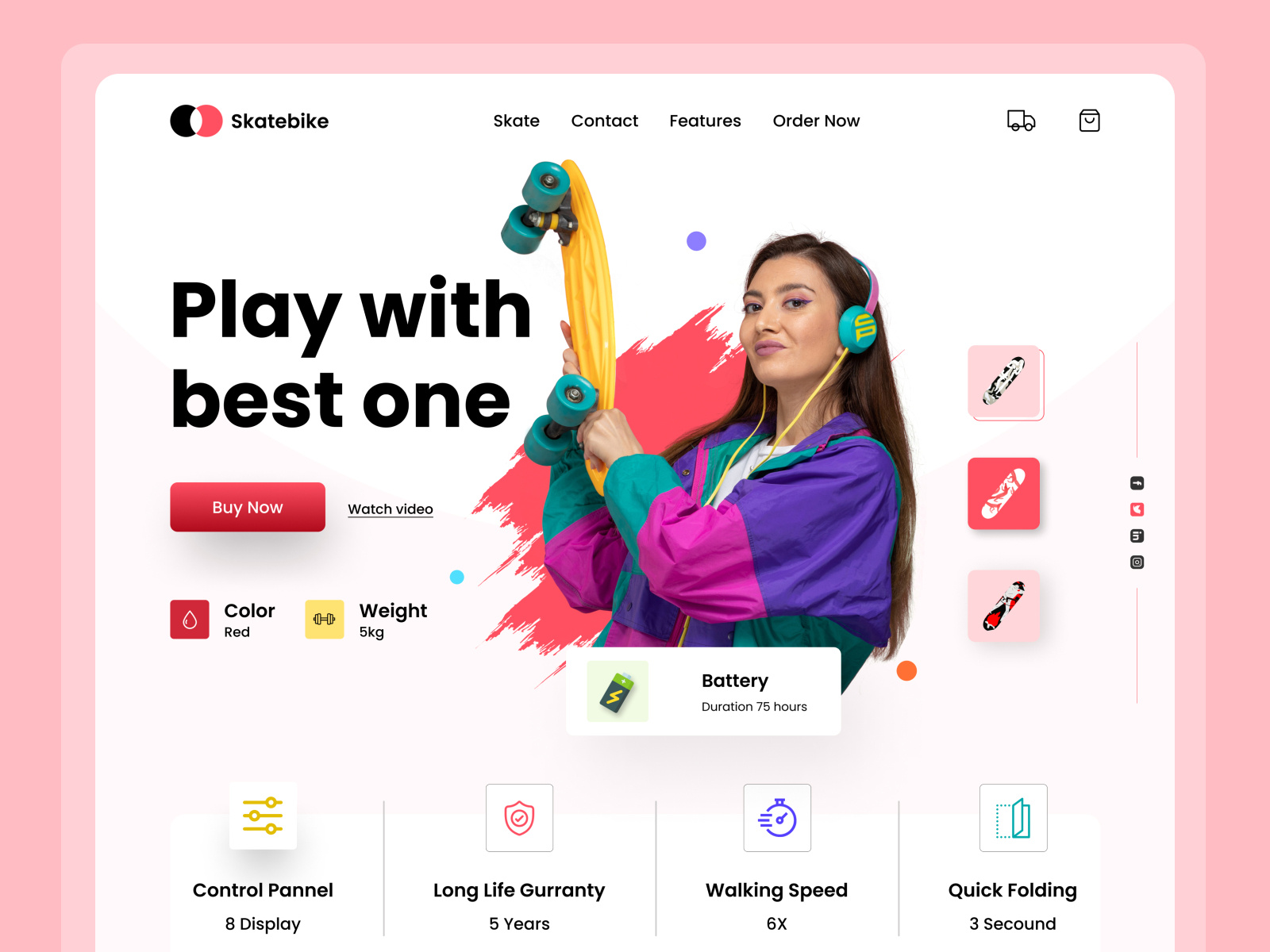 Skateboard - Landing Page Exploration