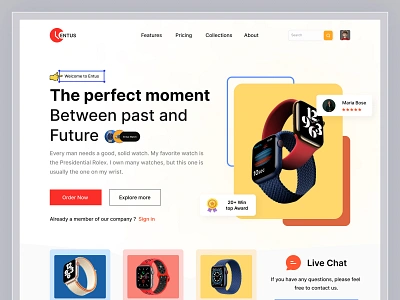 Smart Watch Landing Page apple watch apple watch design clock cpdesign creativepeoples ecommerce website electronics device eshop gadget gear landing page luxury watches online shop smart watch smart watch website smart world smartwatch trending wearable web design