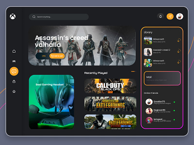 Game Streaming Dashboard cpdesign creativepeoples esports game game dashboard game design game webapp games games streaming dashboard gaming gaming website landing page playstation game ps5 stream streaming trending video games web app web design