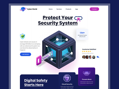 Cyber Security Service Landing Page