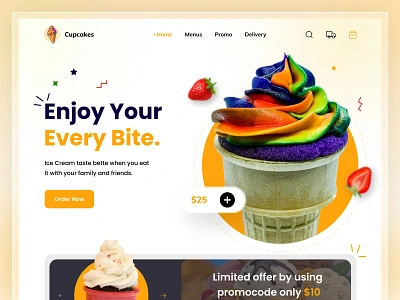 Ice Cream Landing Page cold food cpdesign cream creativepeoples dessert food food and drink head shot ice ice cream landing page ice cream shop ice cream website iceberg icecream landing page order ice cream snow trending web web design