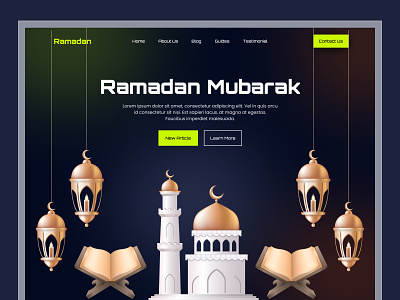 Ramadan Mubarak Web Header