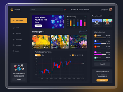 NFT Marketplace Dashboard