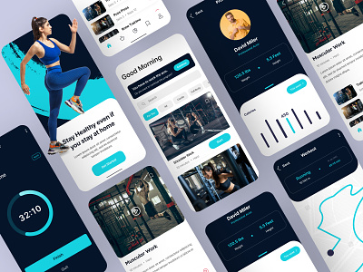 Fitness & Workout Mobile App android cpdesign creativepeoples crossfit exercise fitness fitness app fitness app design fitness workout gym gym app gym app design ios mobile mobile app mobile app ui trending wellness workout