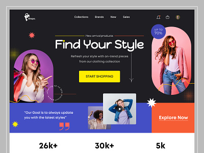 Fashion Website Landing Page apparel beauty clothing clothing website cpdesign creativepeoples ecommerce website fashion fashion landing page fashion web landing page mens clothing menswear online shop style trending tshirt web web design womens clothing
