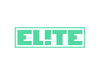 ELITE block logo sea foam