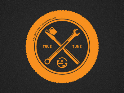 True Tune Shirt 02 auto icon logo orange ratchet tire wrench