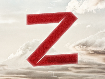 Z clouds custom type lettercult z