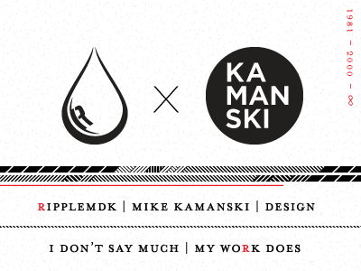 Ripplemdk | Kamanski: New Branding animated branding gif kamanski mrs. eaves ripplemdk slcdribbble