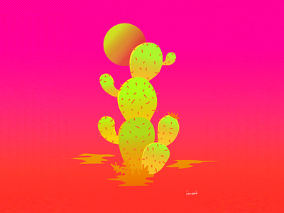 FUNKY DESERT graphic design illustration