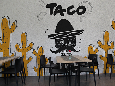 Mexican simple mural Design
