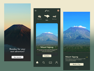Yama Tour Travel Mountain App app ui ux