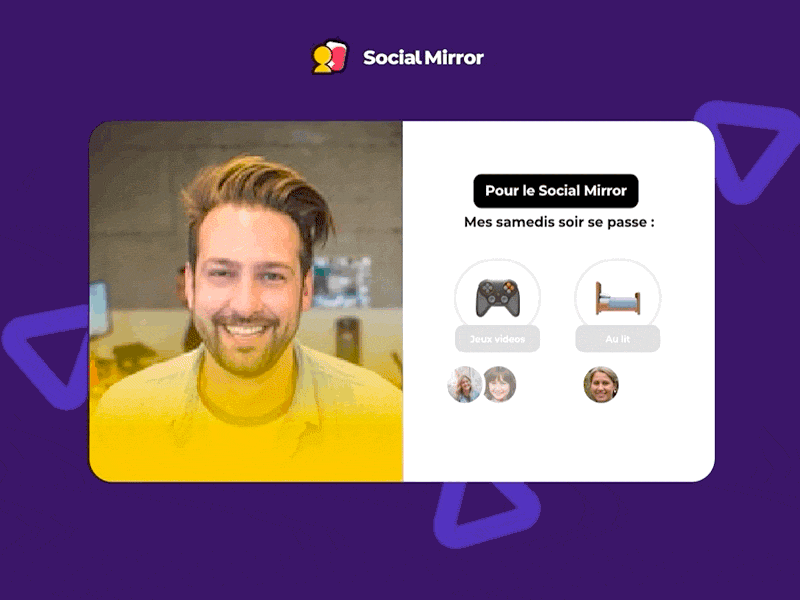 Social Mirror - App video chat - results view