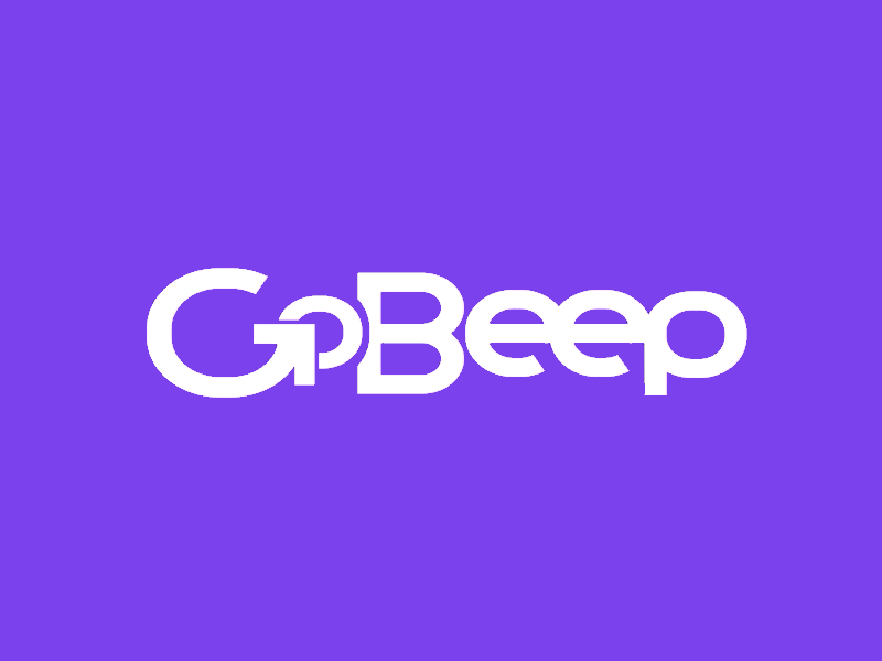GoBeep logo logo motion design vector