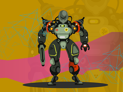 Man character robot