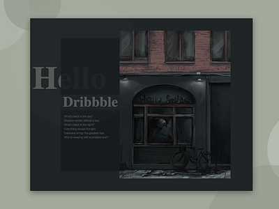 Hello Dribbble 插图