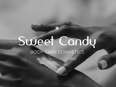 Logo for Sweet Candy. Cosmetics branding graphic design logo typography