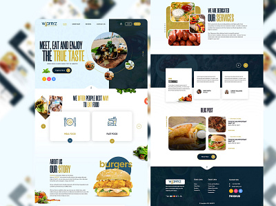 Food food graphic design ui